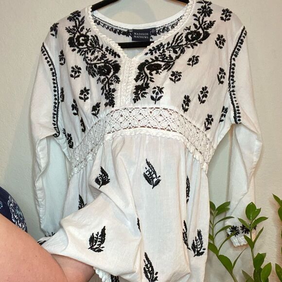 Madison Mathews Dress Sz L - Picture 5 of 6